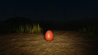 Screenshot from Mulberry County showing a red easter egg on the ground in a dark forest. Screenshot from Mulberry County showing a red easter egg on the ground in a dark forest.