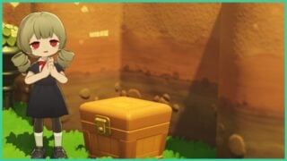 One of the chests you can open on Starsea Voyage Islets in Petit Planet. A player stands to the left of the chest and claps. One of the chests you can open on Starsea Voyage Islets in Petit Planet. A player stands to the left of the chest and claps.