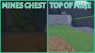 image shows the mines chest locations